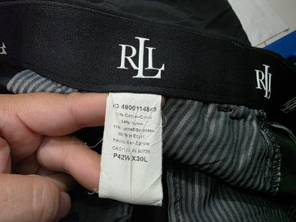Pantalon Ralph Lauren 42x30 Recto Negro Vestir Stretch (Usado)