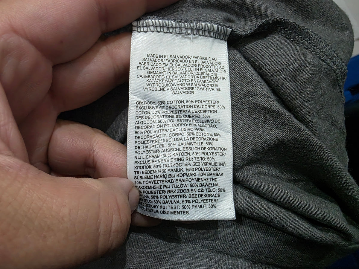 Playera The North Face Chico S Gris Manga Larga (Usado)