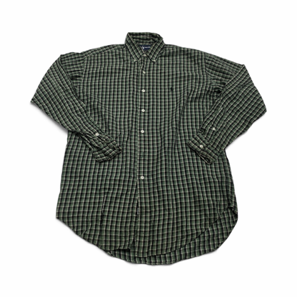 Camisa Ralph Lauren Chico S Blake Cuadro Verde Y Negro (Usado)