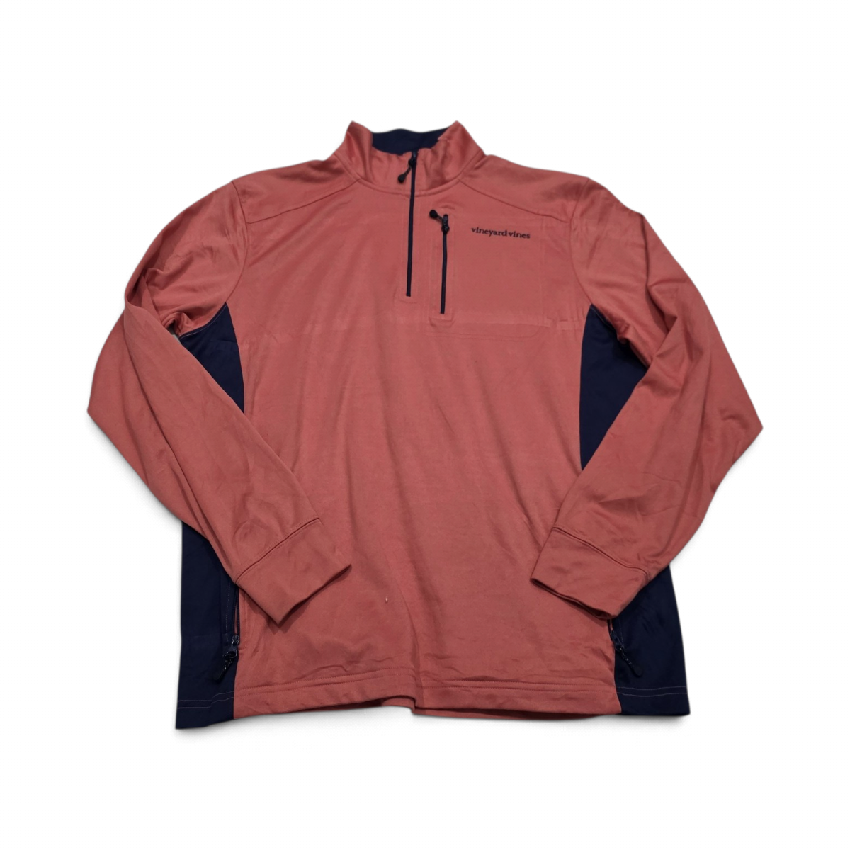 Sudadera Vineyard Vines Mediana M Coral Cierre Corto (Usado)