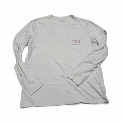 Playera Vineyard Vines Mediana M Blanca Bola Baseball (Usado)