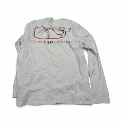 Playera Vineyard Vines Mediana M Blanca Bola Baseball (Usado)