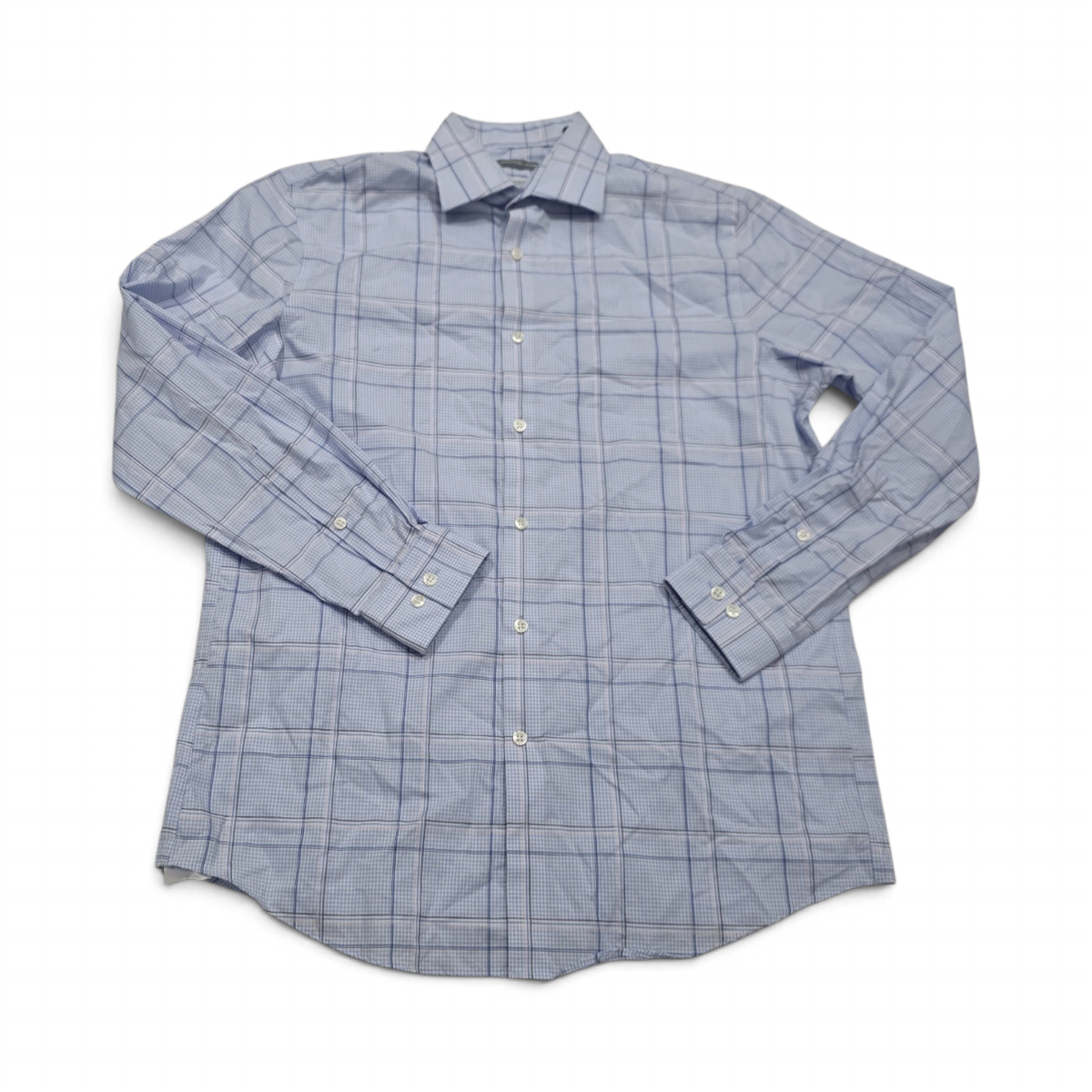 Camisa Michael Kors Mediana M Regular Fit 15 1/2 32-33 Azul (Usado)
