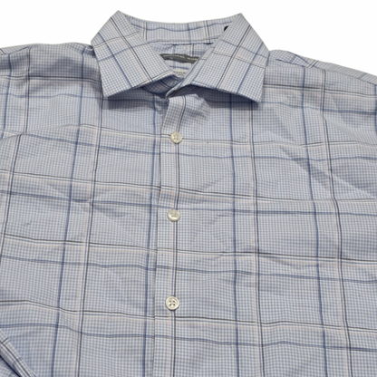 Camisa Michael Kors Mediana M Regular Fit 15 1/2 32-33 Azul (Usado)