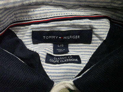 Playera Polo Tommy Hilfiger Grande L Classic Fit Azul (Usado)