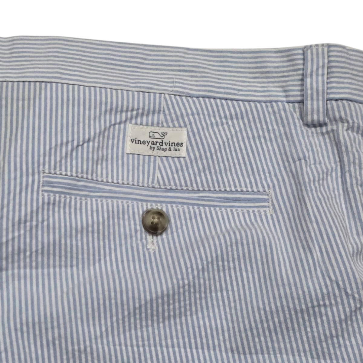 Bermuda Vineyard Vines Talla 36 Azul Claro Lineas (Usado)