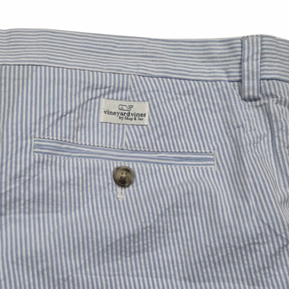 Bermuda Vineyard Vines Talla 36 Azul Claro Lineas (Usado)
