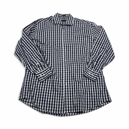 Camisa Tommy Hilfiger Grande L 16 1/2 32-33 Regular Fit Azul (Usado)