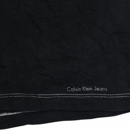 Playera Polo Calvin Klein Jeans Grande L Negro (Usado)
