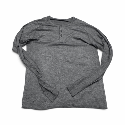 Playera Manga Larga Lululemon Grande L Gris (Usado)
