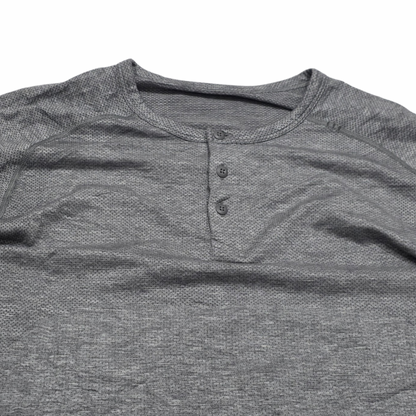 Playera Manga Larga Lululemon Grande L Gris (Usado)