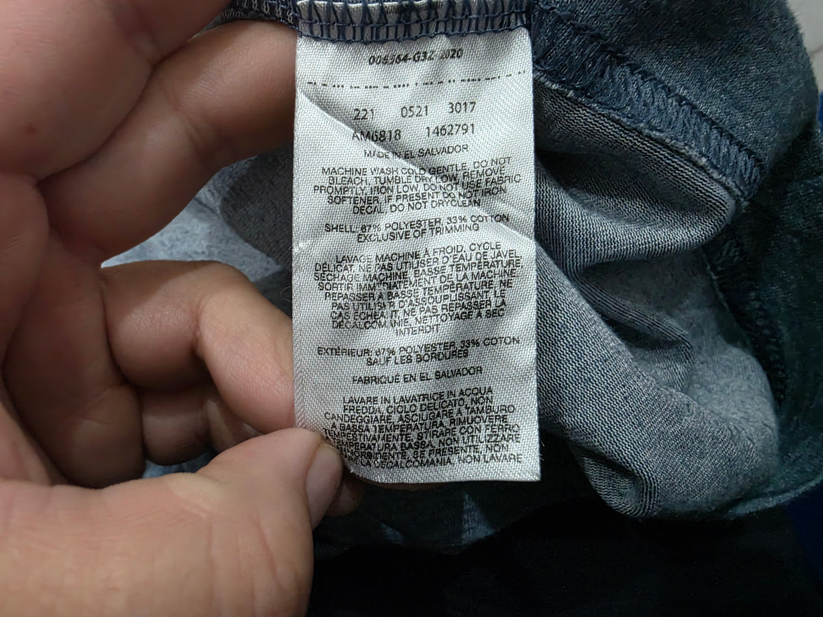 Playera Manga Larga Columbia Grande L Azul (Usado)