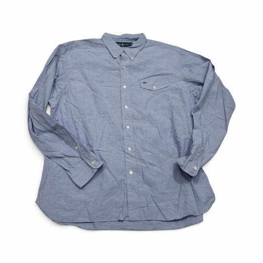 Camisa Ralph Lauren Xgrande Xl Azul Claro Letra Rpl (Usado)