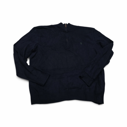 Sueter Ralph Lauren Xgrande Xl Azul Pony Verde Cierre Corto (Usado)