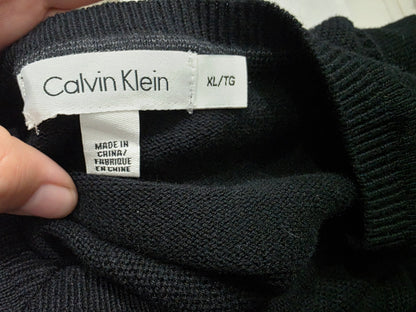 Sueter Calvin Klein Xgrande Xl Negro Lineas (Usado)