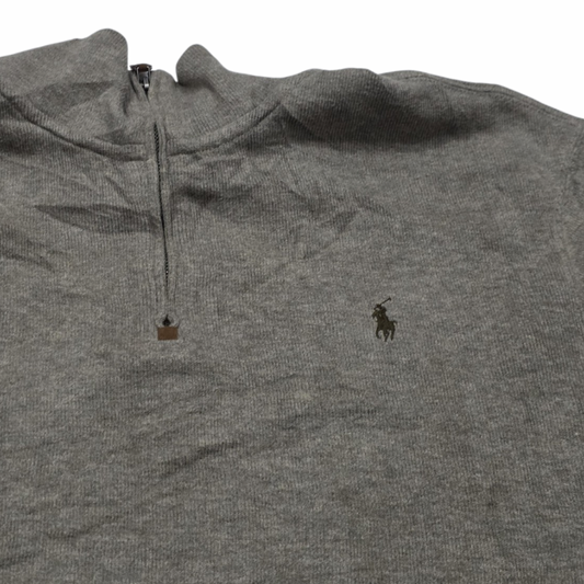 Sueter Ralph Lauren Xgrande Xl Cafe Pony Cafe Cierre Corto (Usado)
