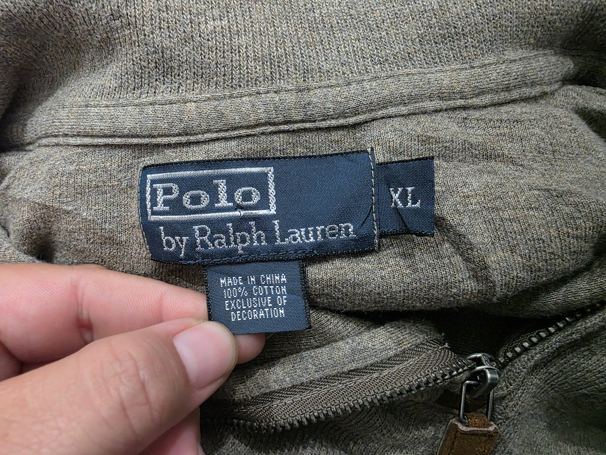 Sueter Ralph Lauren Xgrande Xl Cafe Pony Cafe Cierre Corto (Usado)