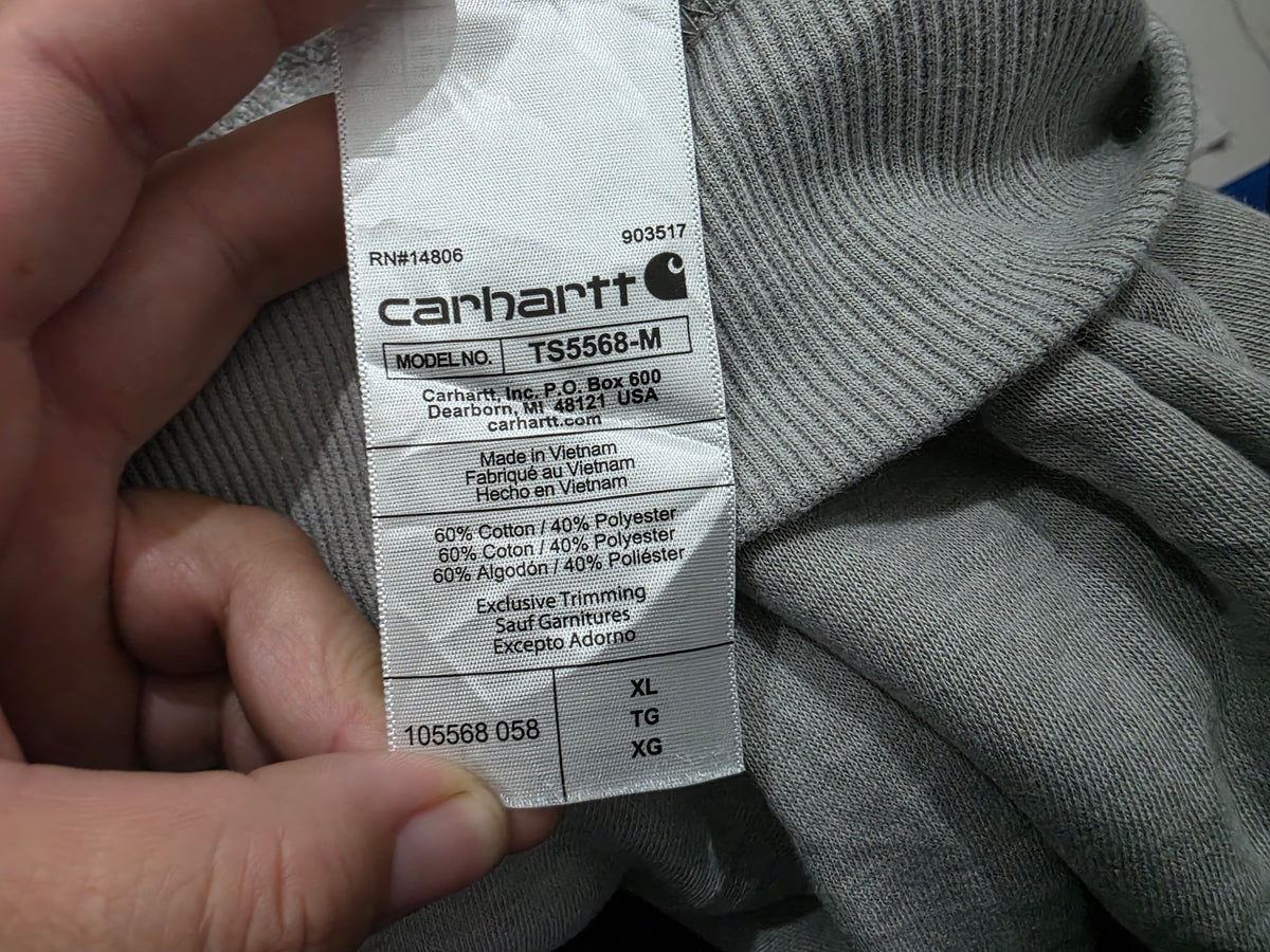 Sudadera Carhartt Force Xgrande Relaxed Fit Gris (Usado)
