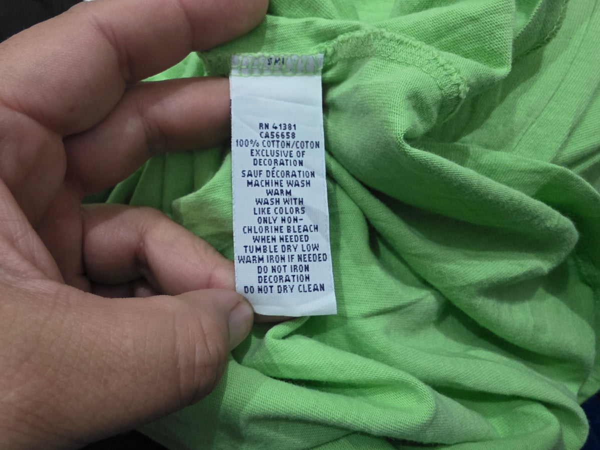 Playera Ralph Lauren Grande L Verde Pony Azul (Usado)