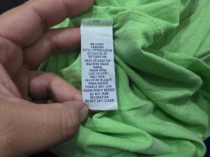 Playera Ralph Lauren Grande L Verde Pony Azul (Usado)