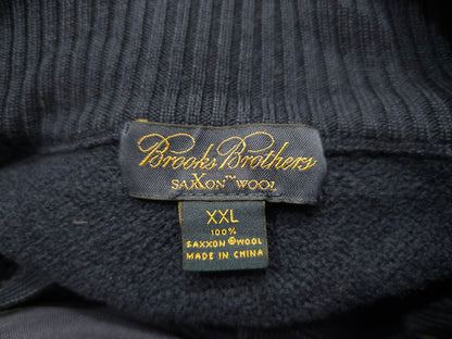 Cardigan Brooks Brothers 2xl Azul Lana Saxxon Botones (Usado)