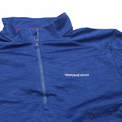 Sudadera Vineyard Vines 2xl Azul Cierre Corto (Usado)