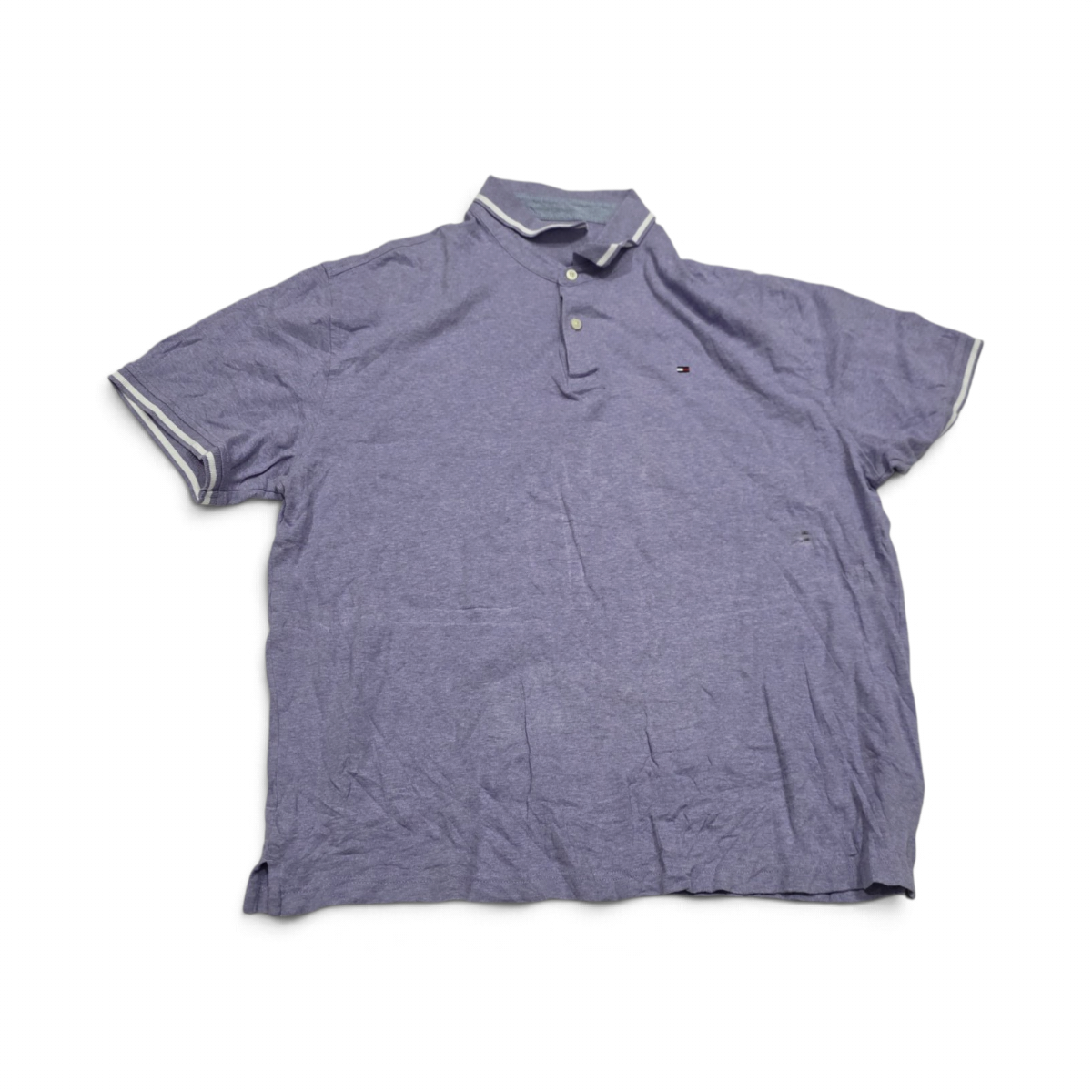 Playera Polo Tommy Hilfiger 2xl Lila (Usado)