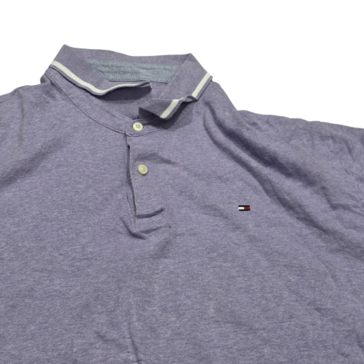 Playera Polo Tommy Hilfiger 2xl Lila (Usado)