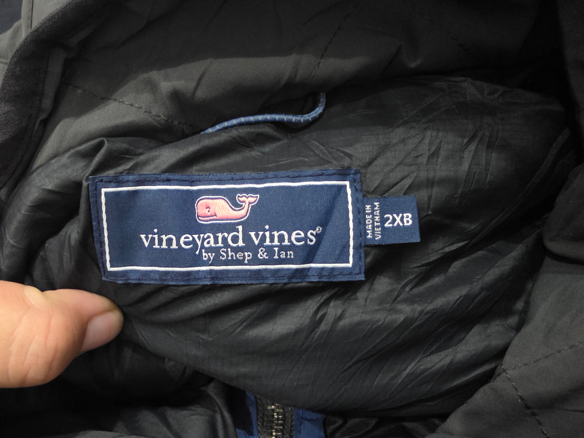 Chaleco Vineyard Vines 2xb Big Gris Oscuro (Usado)