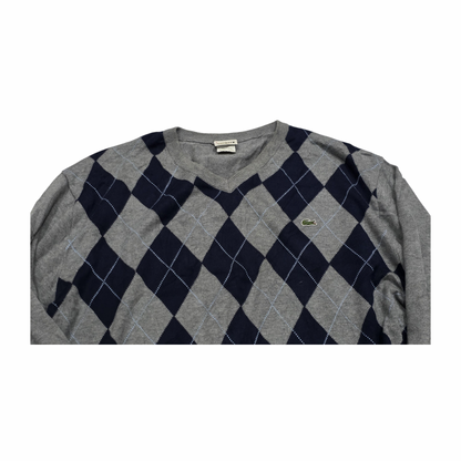 Sueter Lacoste 2xl Fr8 Gris Figuras (Usado)