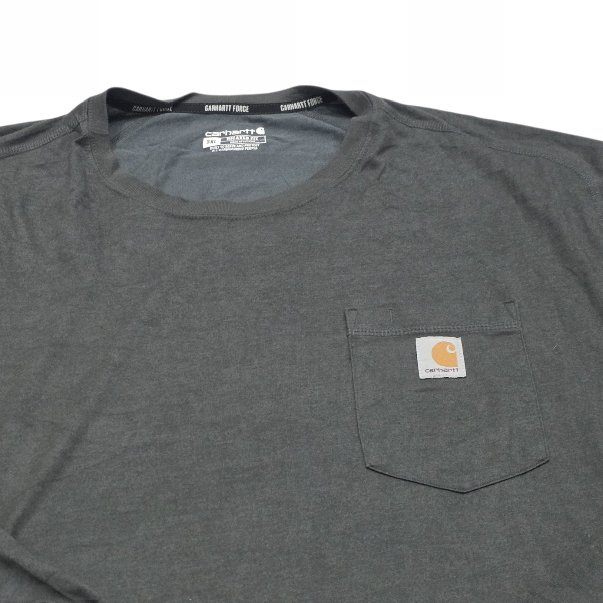 Playera Manga Larga Carhartt 3xl Relaxed Fit Gris (Usado)