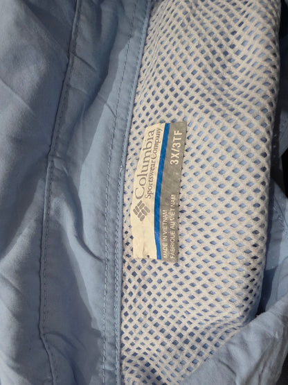 Camisa Manga Corta Columbia Pfg 3x Azul Claro (Usado)