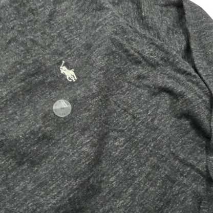 Playera manga larga Ralph Lauren Xgrande XL Gris pony gris (NUEVO)