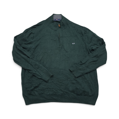 Sueter Vineyard Vines Xgrande Xl Cierre Corto Verde (Usado)