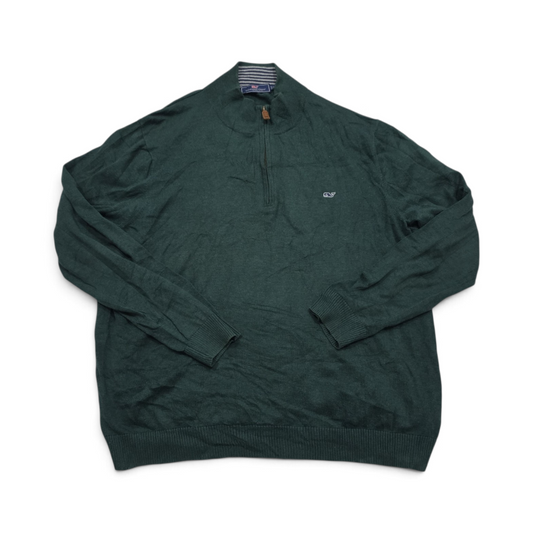 Sueter Vineyard Vines Xgrande Xl Cierre Corto Verde (Usado)