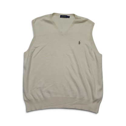 Chaleco Ralph Lauren Xgrande Xl Beige Pony Cafe (Usado)