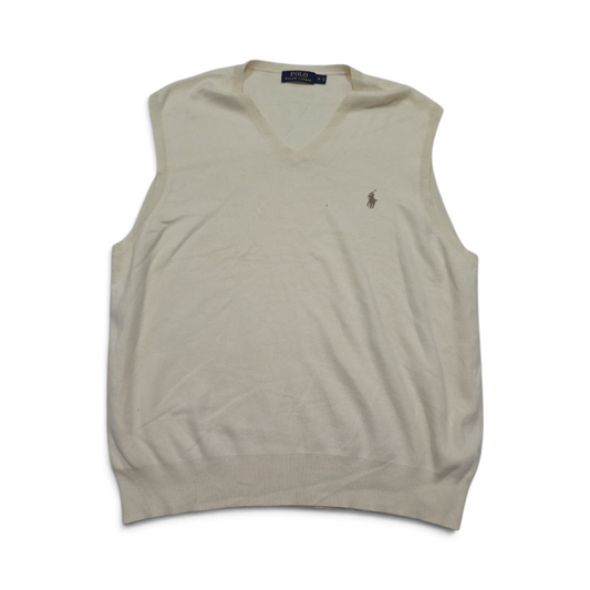 Chaleco Ralph Lauren Xgrande Xl Beige Pony Cafe (Usado)