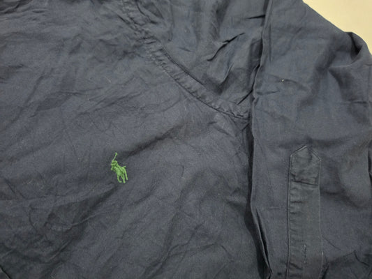 Camisa Ralph Lauren Xgrande Xl Azul Deslavado Pony Verde (Usado)