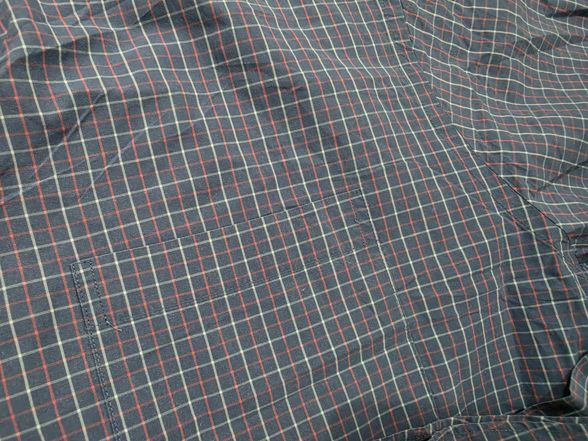 Camisa Brooks Brothers Xgrande Xl Azul Cuadro Deslavado (Usado)
