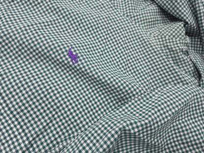 Camisa Ralph Lauren Xgrande Xl Verde Cuadro Stretch (Usado)