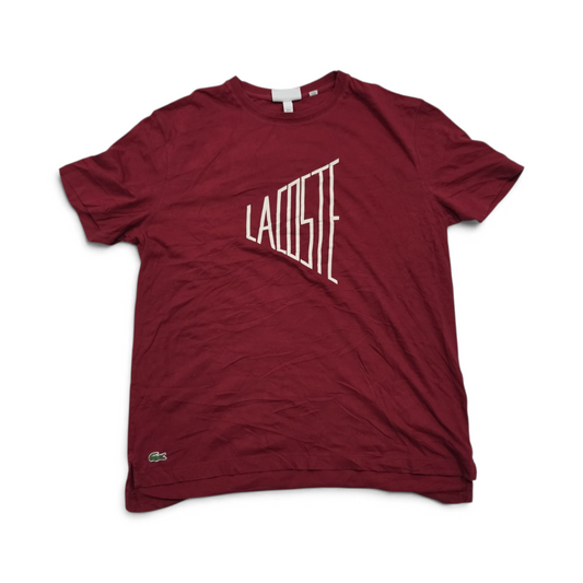 Playera Lacoste Xgrande Xl Vino (Usado)