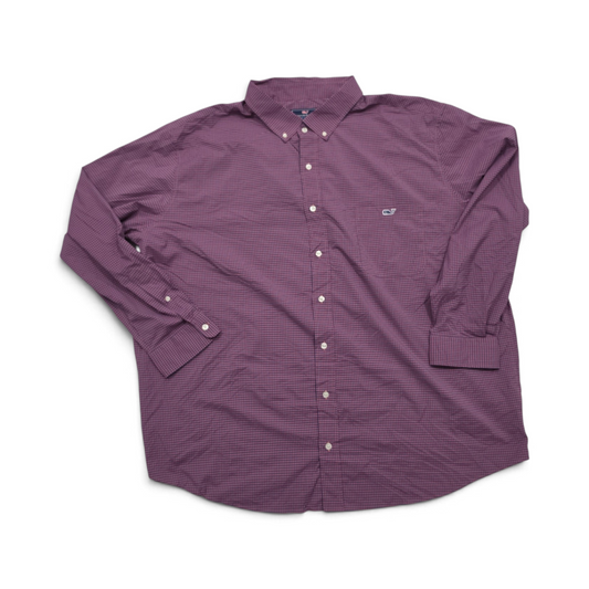 Camisa Vineyard Vines Performance 3xb Classic Fit Rojo Azul (Usado)