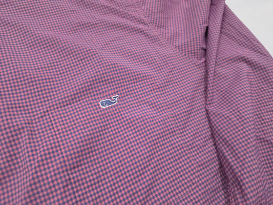 Camisa Vineyard Vines Performance 3xb Classic Fit Rojo Azul (Usado)