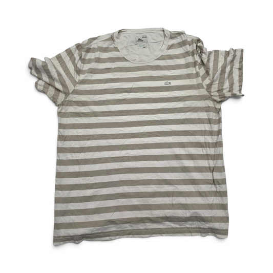 Playera Lacoste Líneas 2xl Fr 7 Café (Usado)