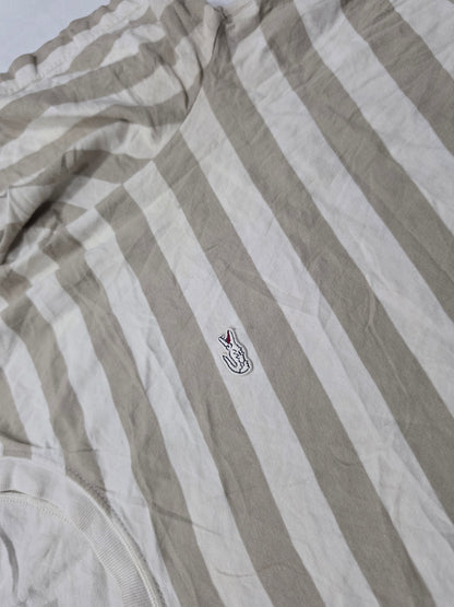 Playera Lacoste Líneas 2xl Fr 7 Café (Usado)