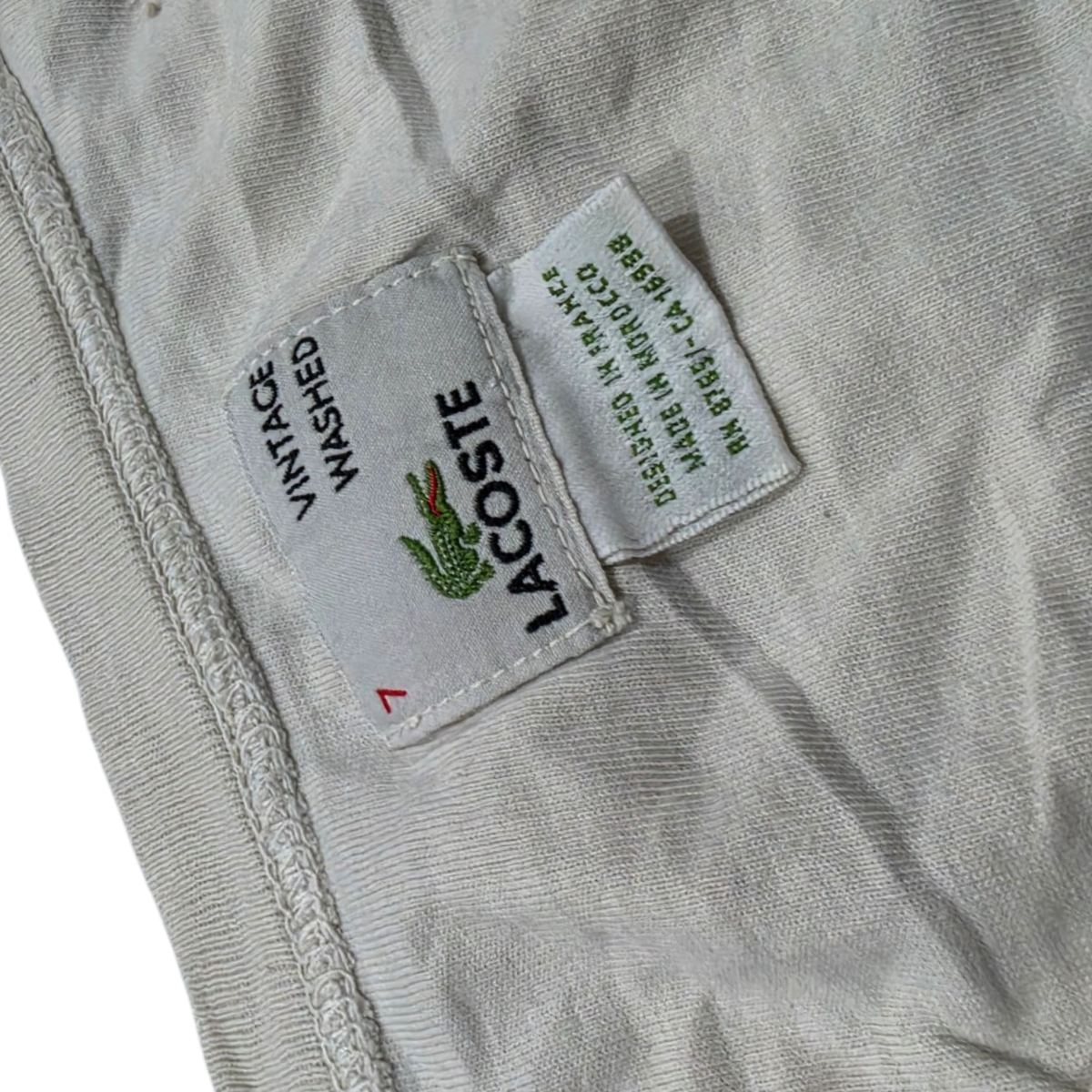 Playera Lacoste Líneas 2xl Fr 7 Café (Usado)