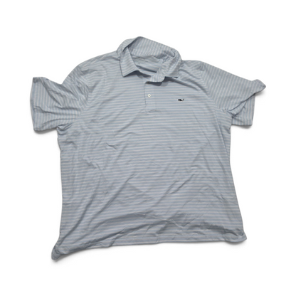 Playera Polo Vineyard Vines Performance 3xb Azul Claro (Usado)