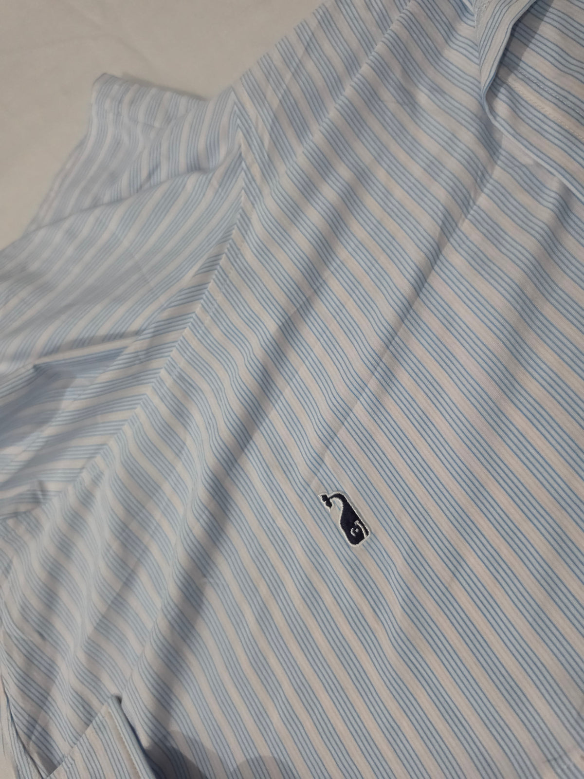 Playera Polo Vineyard Vines Performance 3xb Azul Claro (Usado)