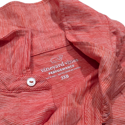 Polo Vineyard Vines Performance 3xb Naranja (Usado)