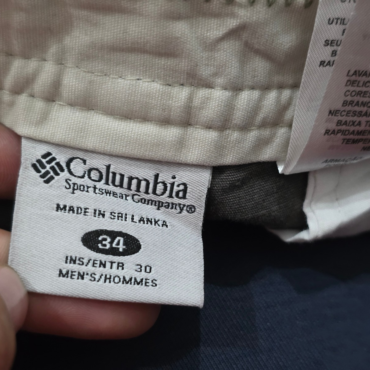 Pantalon Columbia 34x30 Recto Verde (Usado)